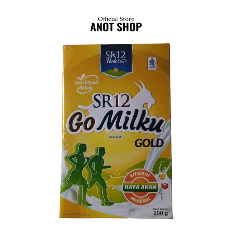 

Go Milku SR12 Herbal Gold Susu Kambing Etawa Asli Box isi 200gr