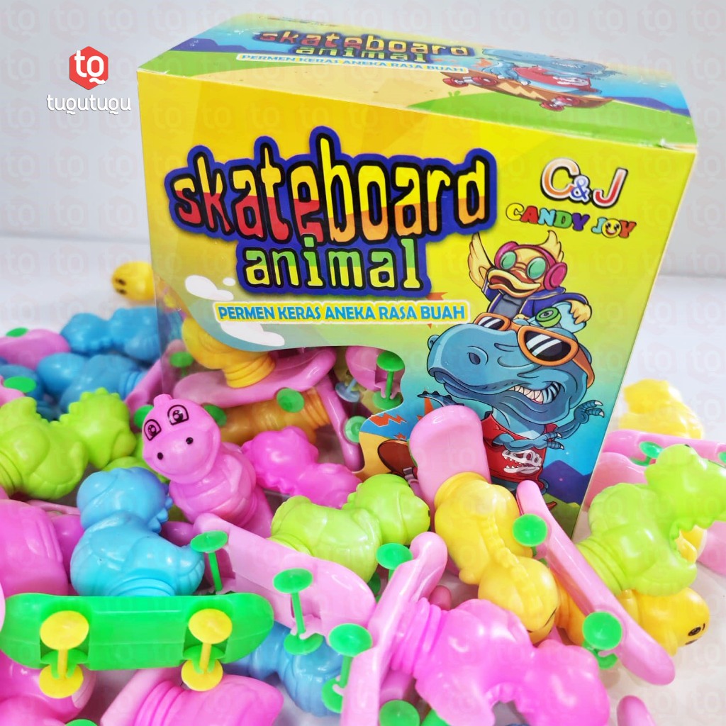 

Permen Mainan Skateboard Binatang Lucu Aneka Rasa Buah Viral