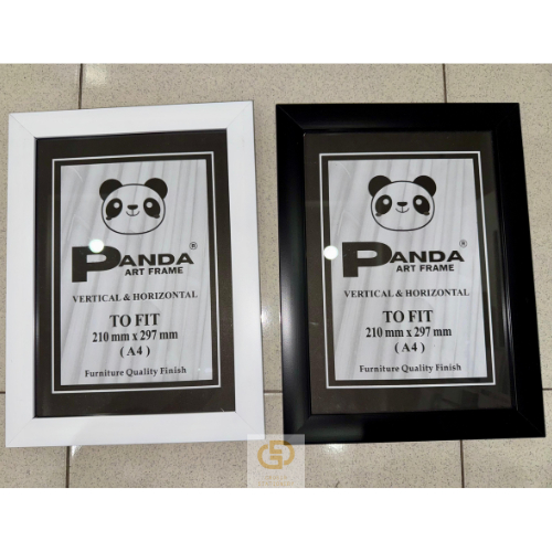 Bingkai Polos Putih | Hitam (Ukuran A4)