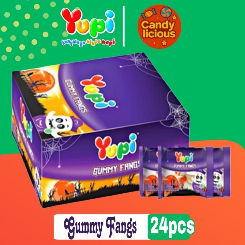 

Permen Yupi Gummy Fangs Display Box isi 24pcs