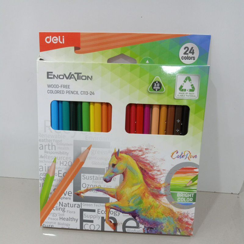 

Deli pensil warna Isi 24pc Colored pencil C113-24 /19895