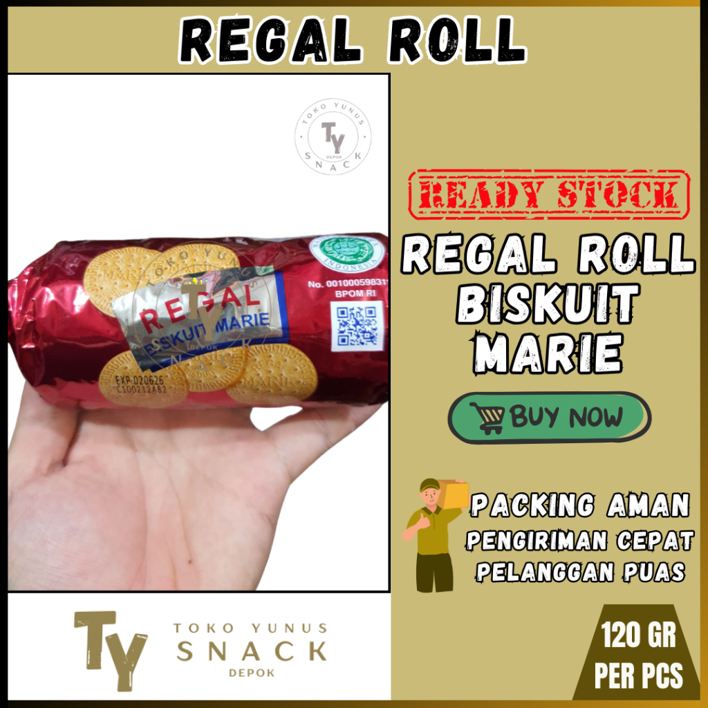 

REGAL ROLL BISMUIT MARIE 120GR