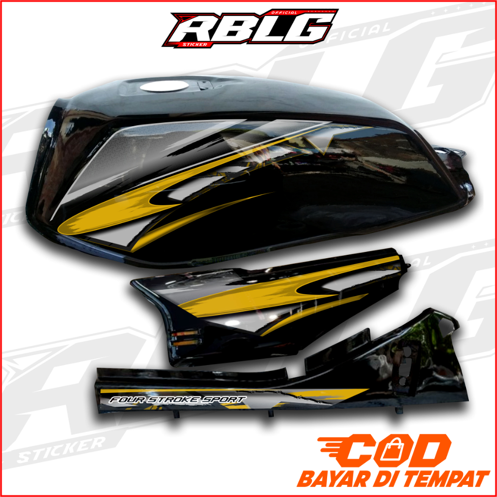 STRIPING HONDA GL PRO MAX TERBARU, STRIPING GL VARIASI CUSTOM MINIMALIS HEREK
