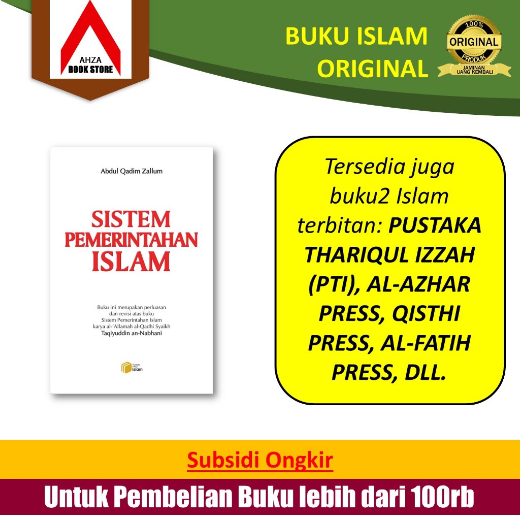 Buku Islam Sistem Pemerintahan Islam Edisi Revisi Terbaru