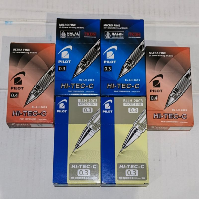 

4ds! Pilot Hitec-C Pilot 0.3 Warna Warni Original(1pak/12pcs)
