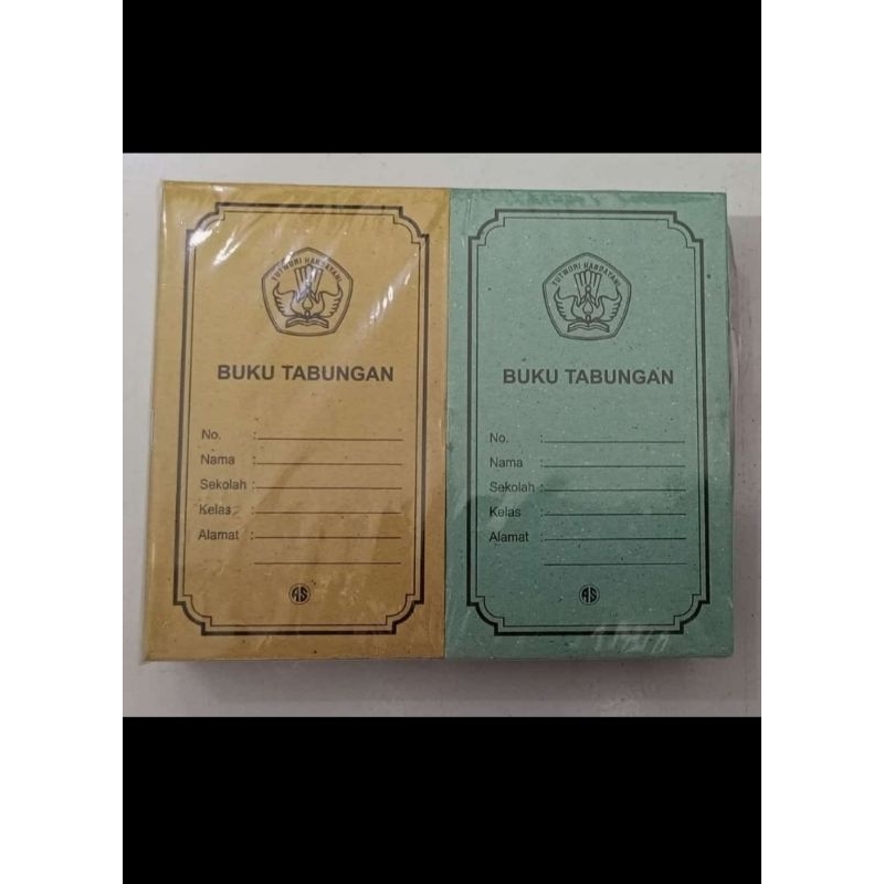 

Buku tabungan isi 100 pcs tebal