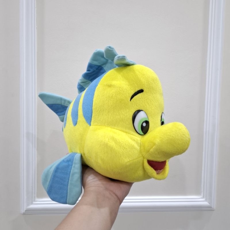 Disney Little Mermaid Flounder Newtag Plush (Mata Keras)