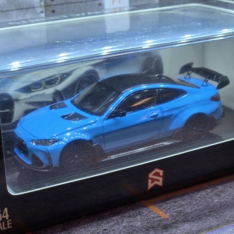 Street Weapon 1/64 BMW M4 G82 Sports Model Limited 499 Blue