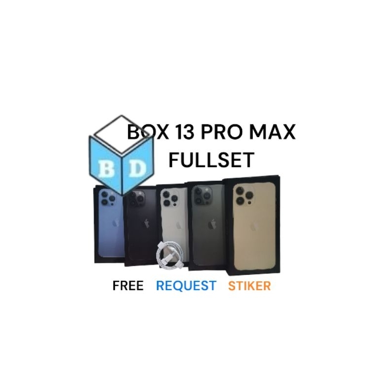 

BOX/KOTAK 13 PRO MAX FULLSET,WARNA LENGKAP