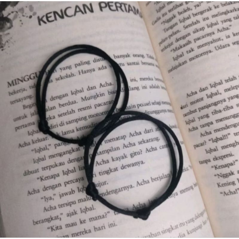 GELANG POLOS HITAM/ GELANG POLOS /GELANG COUPLE