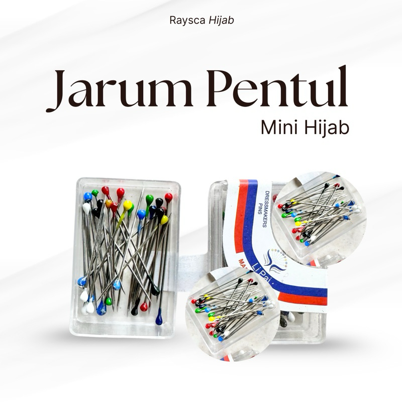Pentul Hijab Warna-Warni – Pin Kecil untuk hijab
