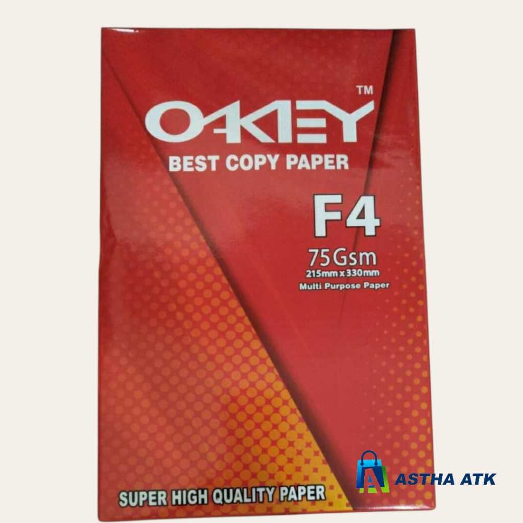 

Kertas HVS F4 Okey / 1 Rim HVS F4 75 Gsm