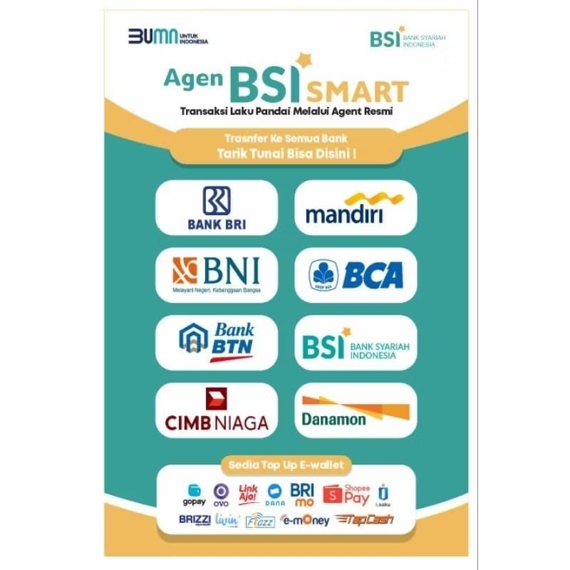 

STIKER VINYL POSTER AGEN BSI UKURAN : A3