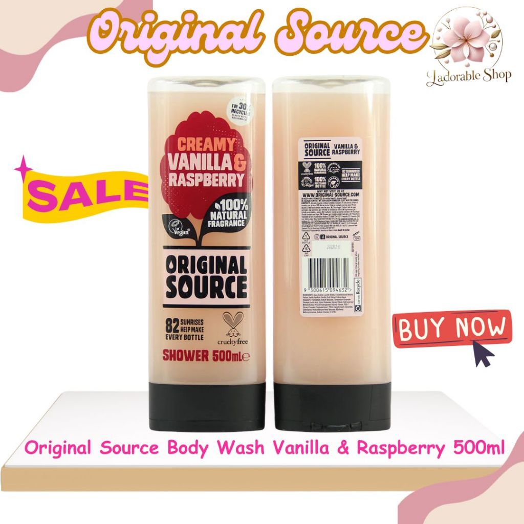Original Source Body Wash Vanilla & Raspberry 500ml
