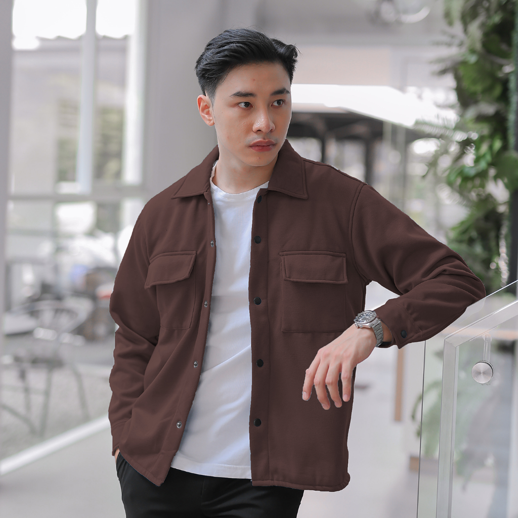 Shacked Jacket - Jacket Pria Fleece Original Civity Coklat
