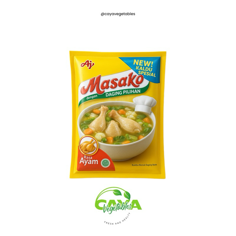 

Masako Bumbu Kaldu Penyedap AYAM/SAPI | CayaVegetables