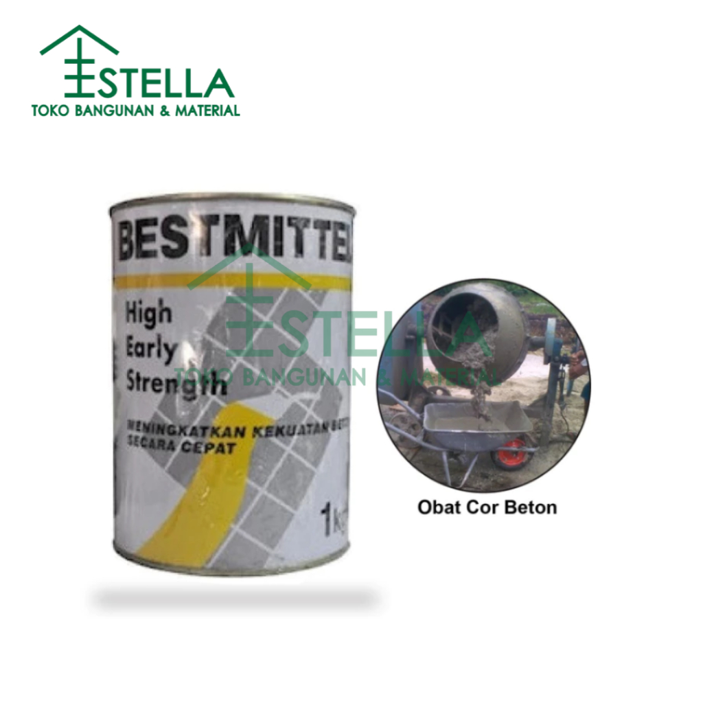 LEM PENGUAT BETON OBAT COR BETON PENGERAS COR SEMEN BESTMITEL 1 L BESTMITTEL