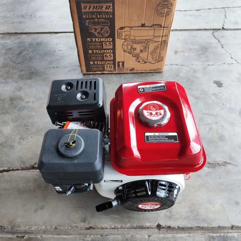 Tiger 5.5 HP PK GX160 Mesin Penggerak BBM Bensin Gasoline Engine TG160 GX TG 160