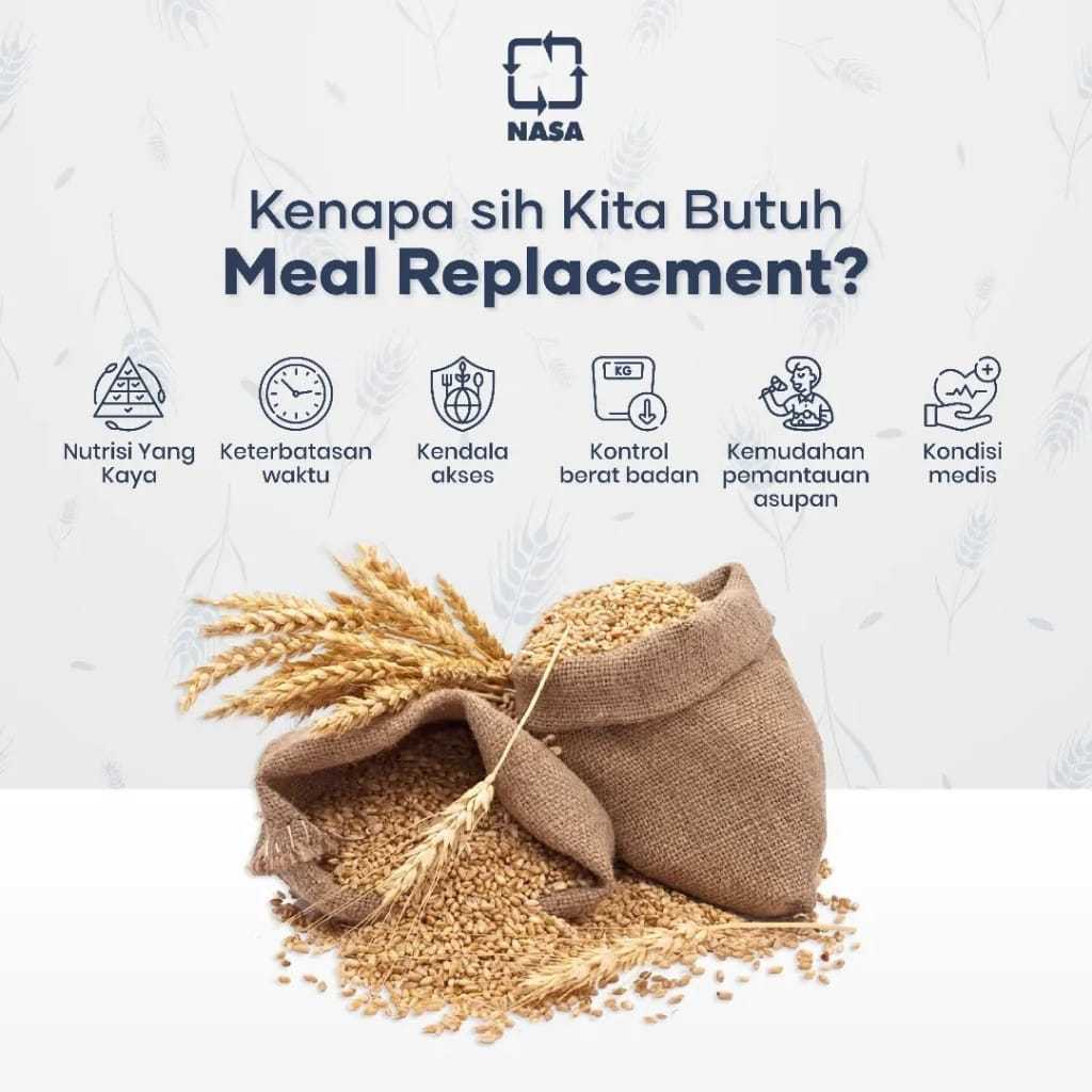 

karu nasa minuman sereal dengan minuman multigrain rasa coklat dan vanilla