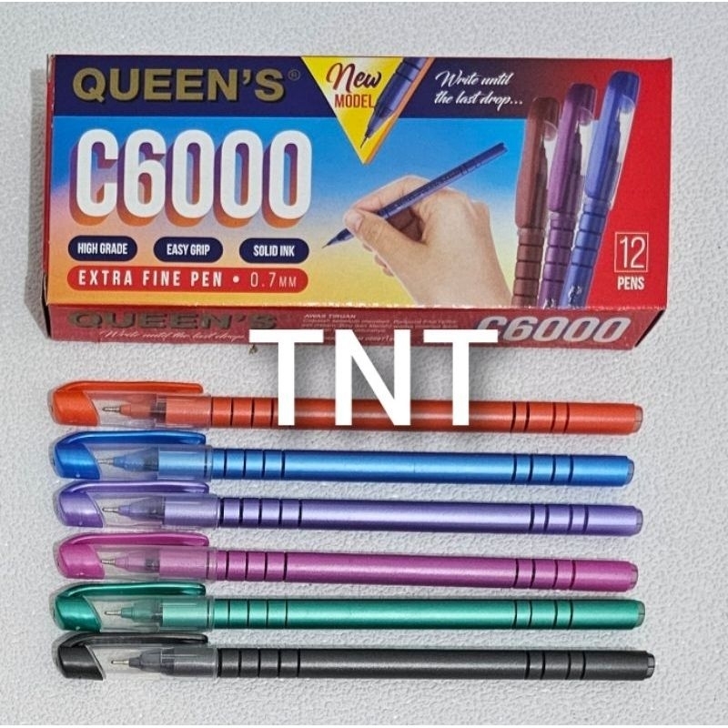 

Pulpen C6000 Queen's Exstra Fine 0.7mm 1 Lusin