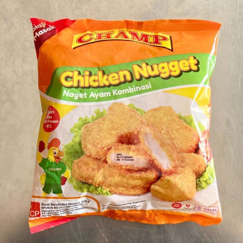 

Champ Chicken Nugget 900 Gr 450 Gr Berkualitas Tinggi