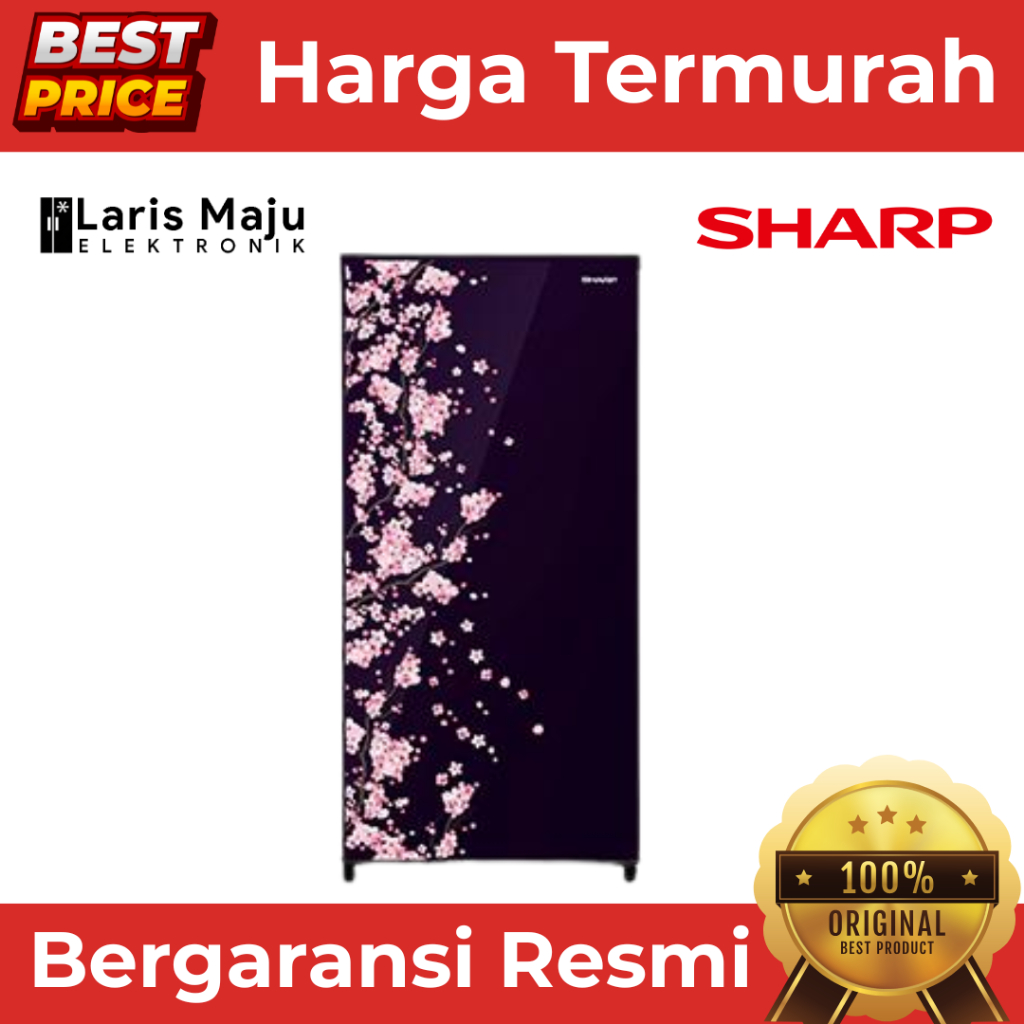 Kulkas SHARP SJ-N162D VB/VR 2 Pintu 133 Liter Semi Automatic Defrost System Original Termurah