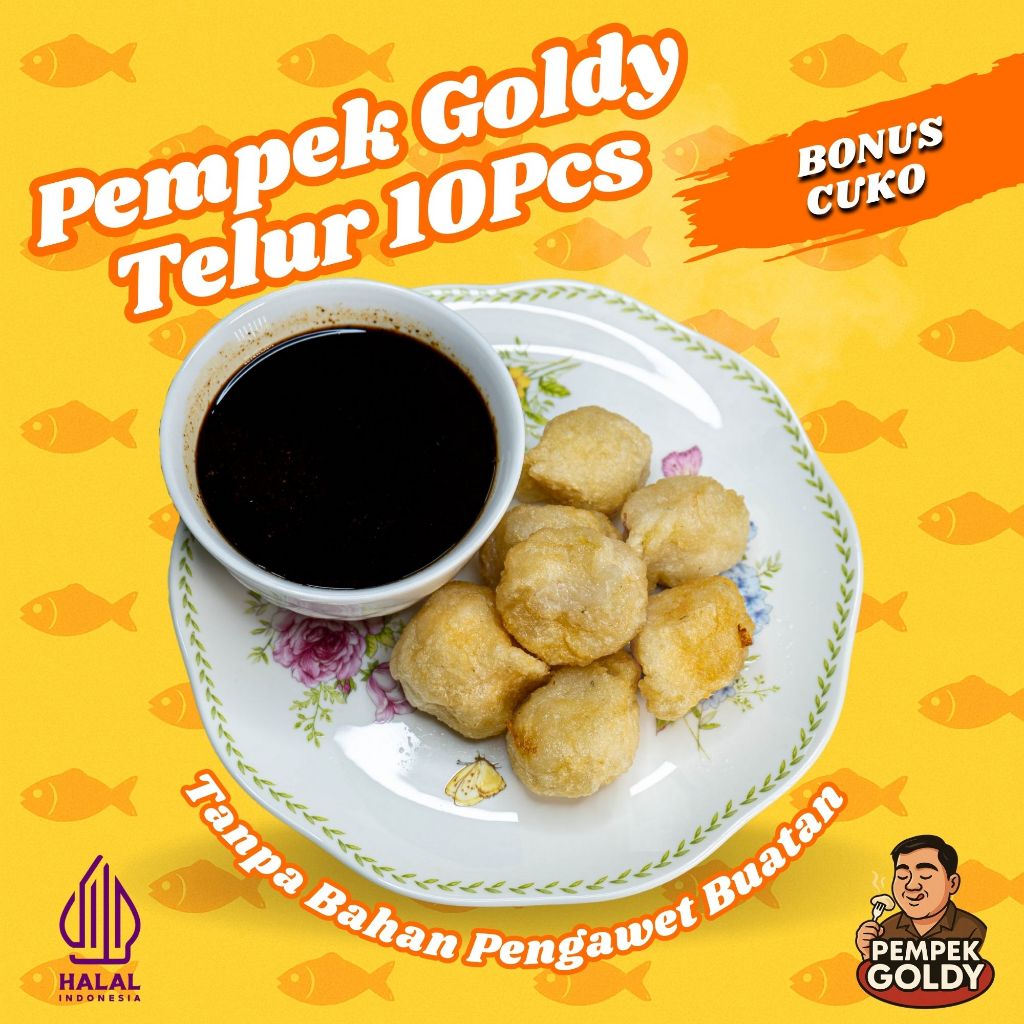 

Pempek Palembang Goldy Telur 10pcs