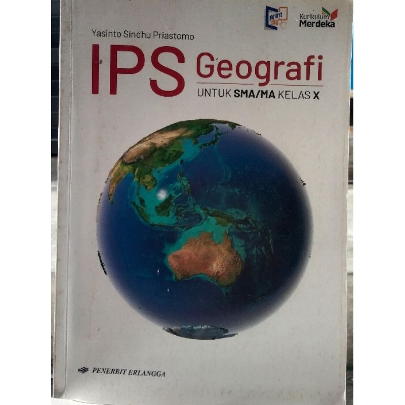 original buku ips geografi kelas x / 1 sma kumer ( buku bekas)