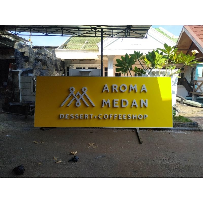 Huruf Timbul Acrylic Letterbox Lettersign Acrylic LED Papan Nama Toko