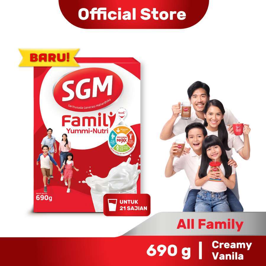 

SGM YUMMI NUTRI VANILA 690 GR - RAJA SUSU
