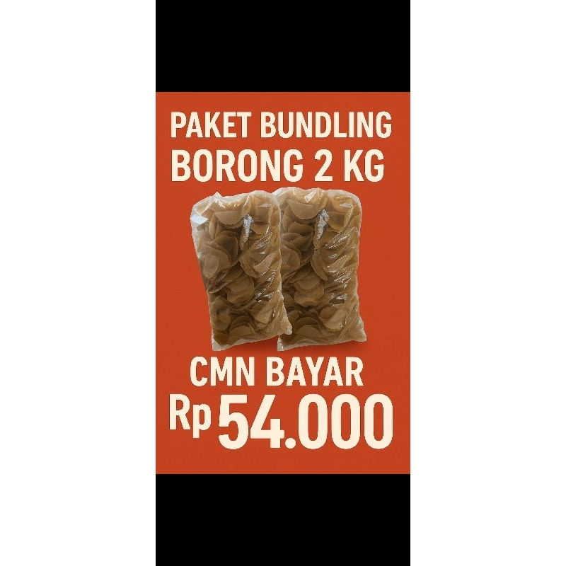 

Krupuk puli bawang mentah kemasan bundling