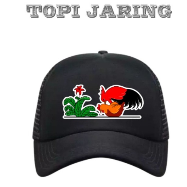 Topi Trucker Ayam Kawin Premium