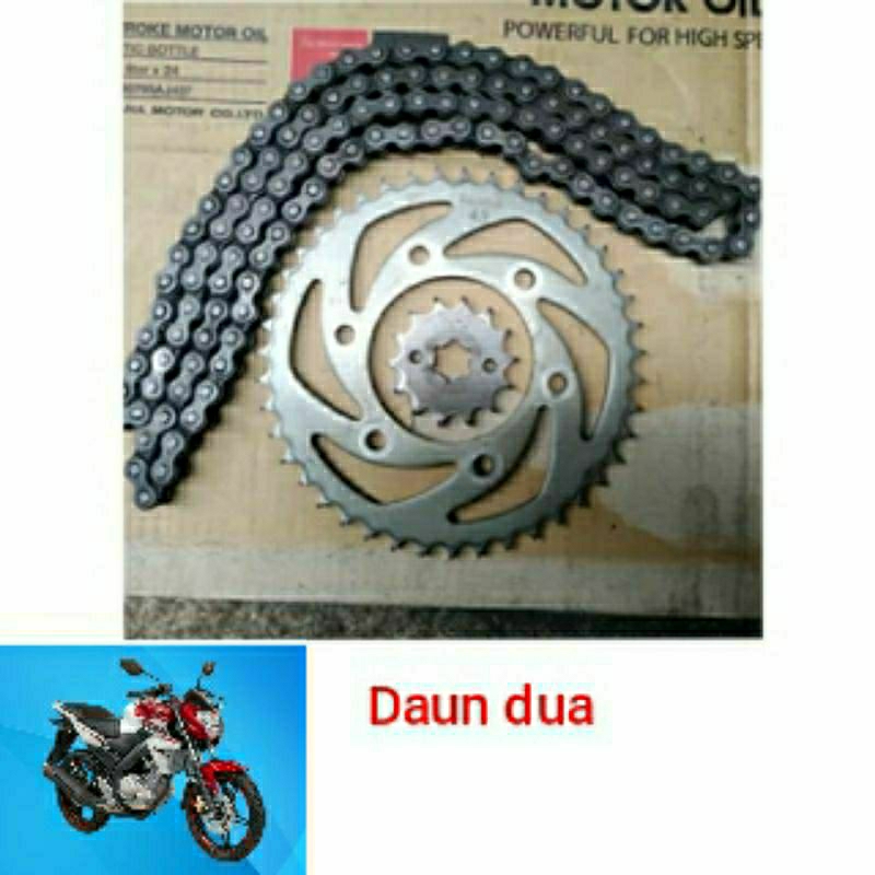 gear rantai Vixion New Vixion old satu paket