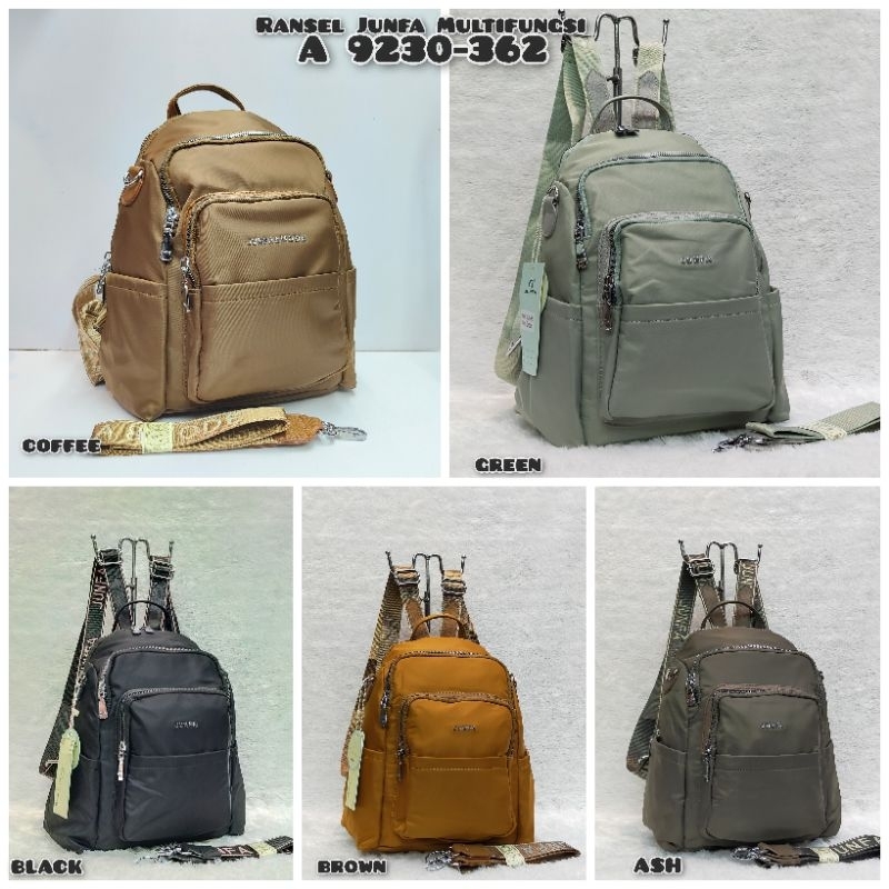 BEST SELLER  TAS RANSEL JUNFA 9320-362/2413-362 BAHAN PARASUT BISA SELEMPANG