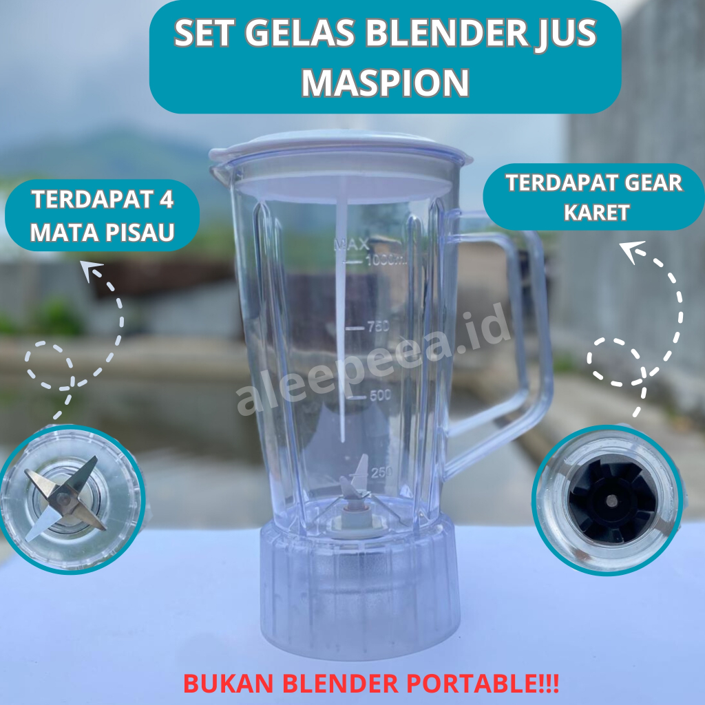 SET Gelas Jus Blender Maspion - Gelas Blender Maspion MT 1206 - Gelas Blender Jus Maspion MT 1207 MT