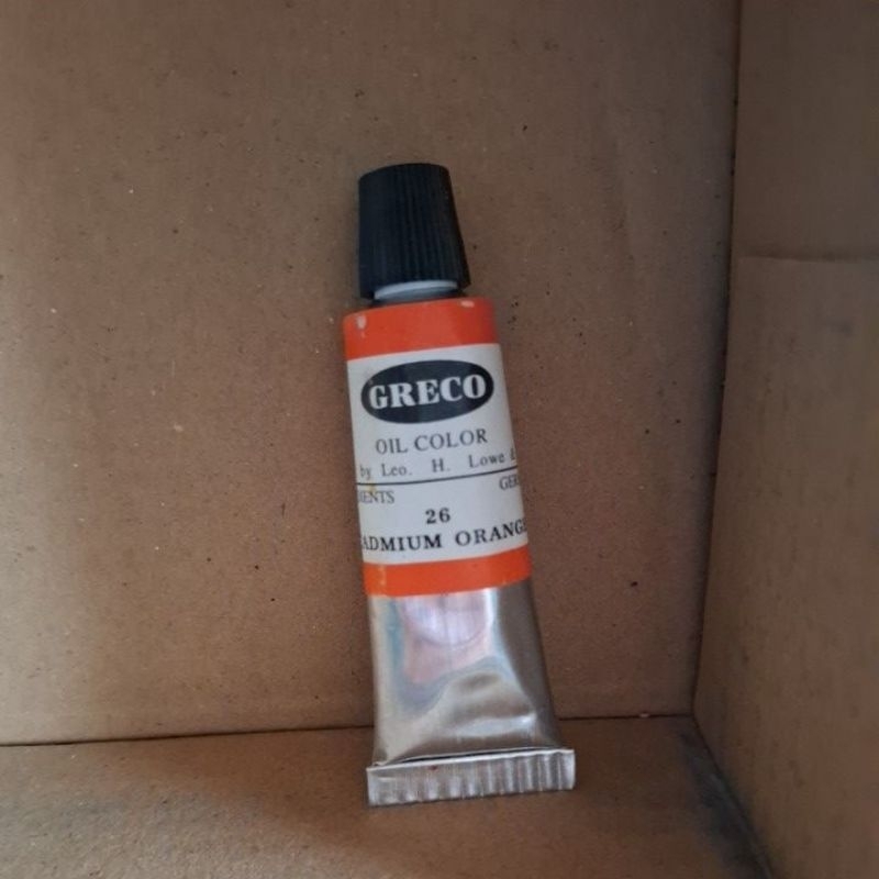 

cat minyak / oil colour greco CADMIUM ORANGE 26