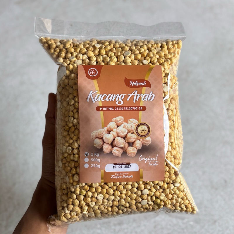 

Kacang Arab 1Kg Kacang Arab Hikmah Gurih & Renyah Original