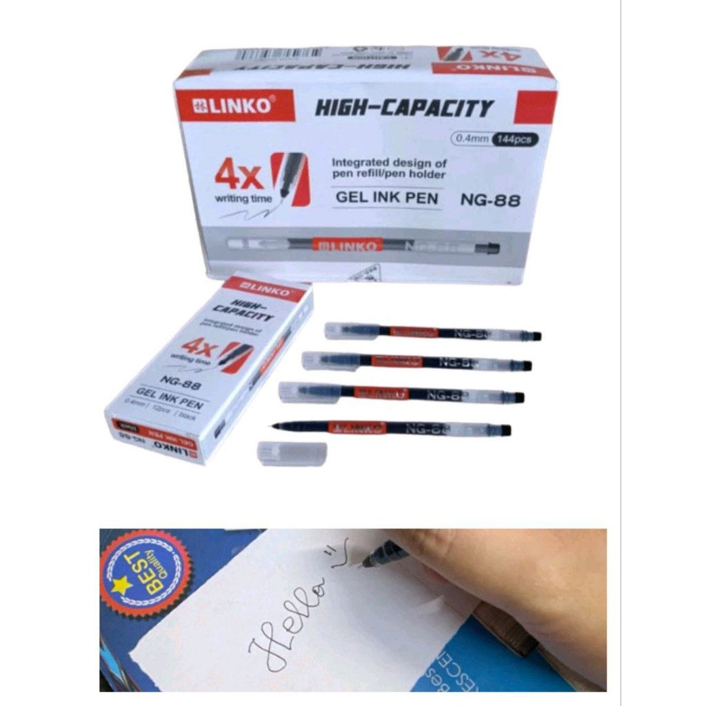 

BOLPEN LINKO bolpen nevada Lusinan Bolpen pulpen tinta hitam / Pulpen HITAM /Balpoint/Bolpen MURAH