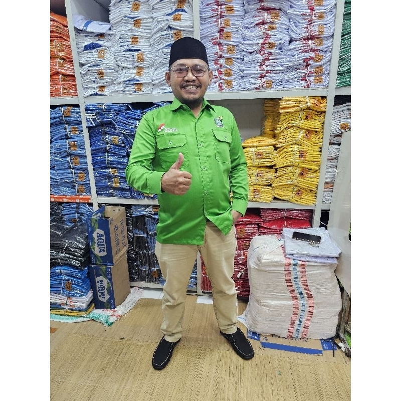 Kemeja pkb,seragam partai PKB panjang terbaru