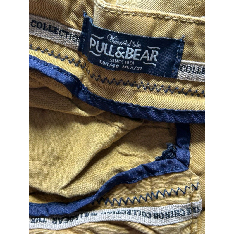 PRELOVED Celana panjang jeans pria coklat brown pull and bear second original