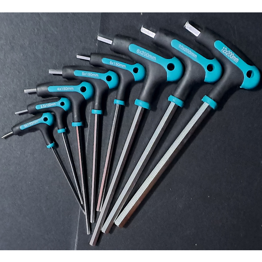 WIPRO Kunci L Model T Ukuran 2x100mm 2,5x100mm 4x150mm 5x150mm 6x150mm 8x200mm 10x200mm 12x200mm T H