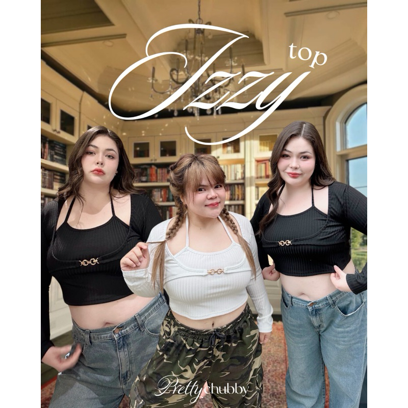 IZZY TOP Big Size - Knit Premium - Plus Size Shirt - Atasan Big Size - Atasan Jumbo - Shirt Jumbo - 