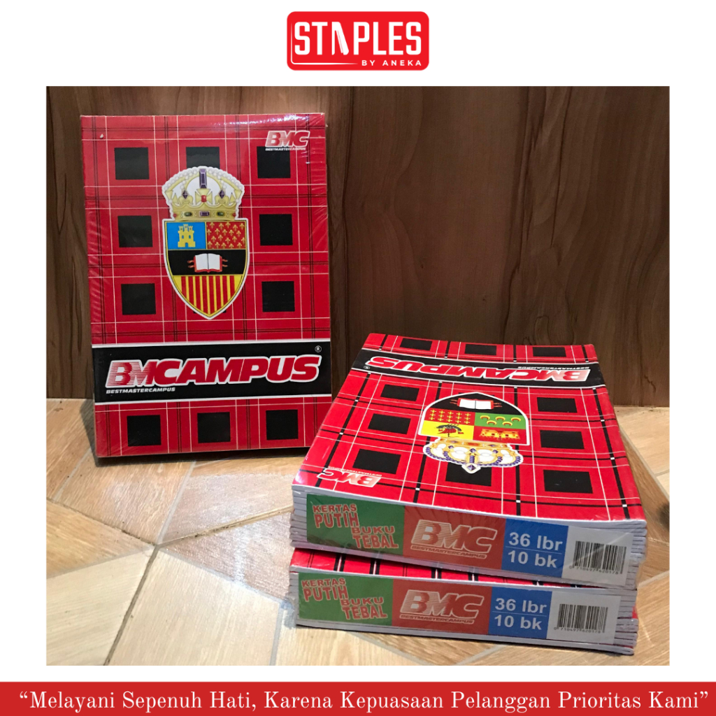 

Buku Tulis BMC 36 Lembar (Grosir 1 pak / 10 Buku) / Buku Boxy / Buku Kampus