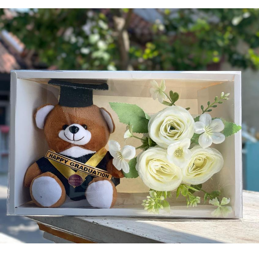 BONEKA WISUDA BOX / BONEKA BOX/ Boneka wiusda bloom / Boneka wisuda box / Boneka Wisuda Mini 15 cm /
