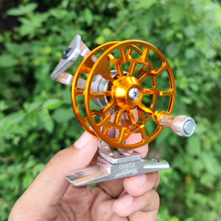 REEL TOKOS FULL METAL D-50 REEL TEGEK RINGAN DAN KUAT ANTI KARAT TOKOS METALIC ALUMUNIUM