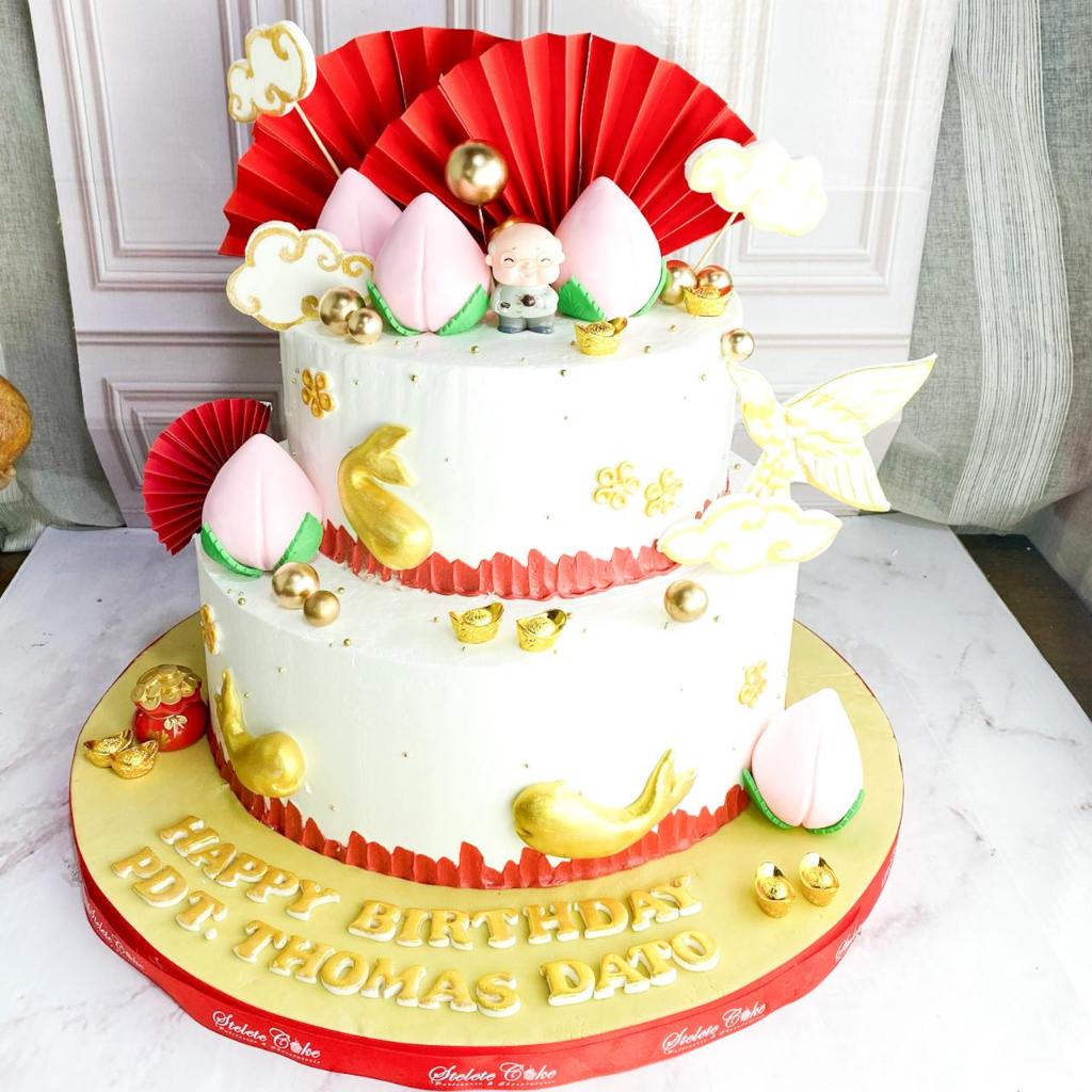 

Kue Ulang tahun/Birthday Cake/Kue Ultah Tema Chinese/Kue Oma Oppa/Kue Birthday Jakarta