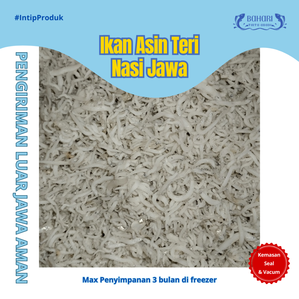 

BAHARI TIRTA ABADI - TERI NASI ASIN JAWA 1kg 500gr 250gr