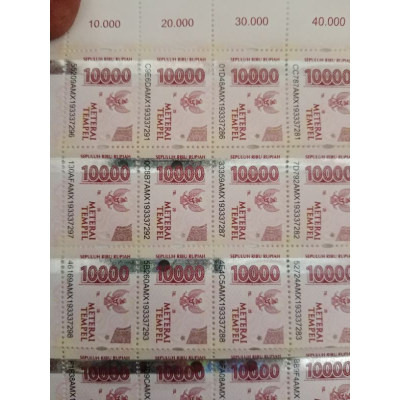 

Materai 10.000 Asli Kantor Pos