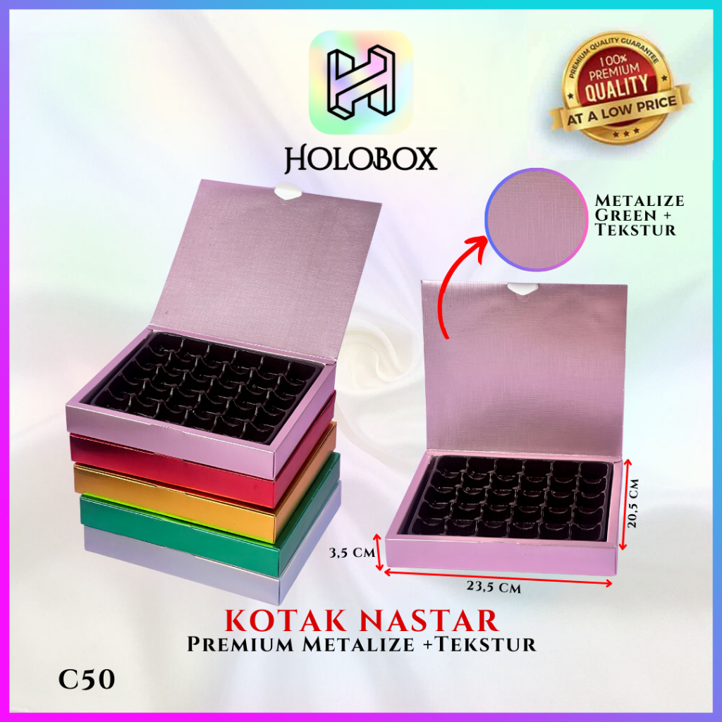 

Box Coklat / Kotak Kue Nastar Mika/ Box Kado Hampers / BoxHologram Souvenir/ C49