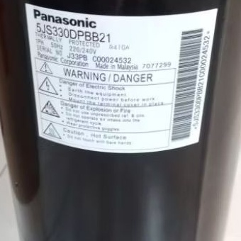 KOMPRESOR AC PANASONIC 5JS330 / 5JS330D | KOMPRESOR AC PANASONIC 3PK R410 (1PHASE 220V)